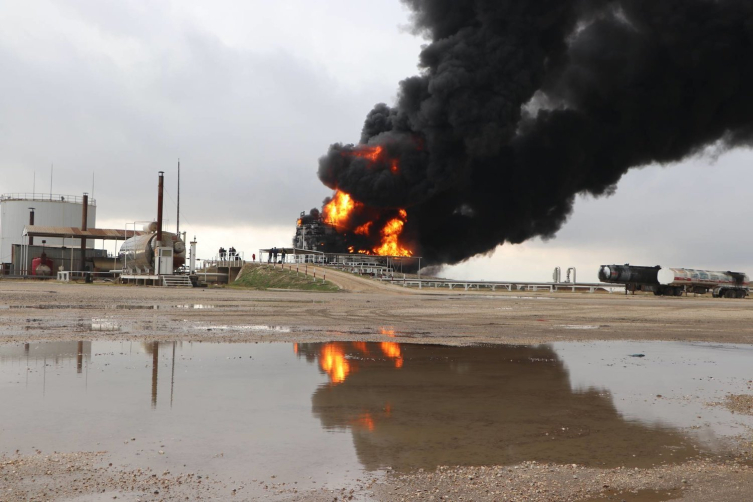 Es-Saida petrol kuyusu. Kaynak: Şarkul Awsat